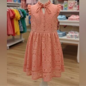 Disney Coral Lace Formal Dress